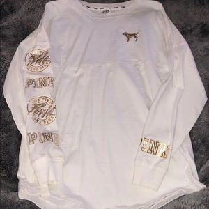 VS PINK Bling Long Sleeve Tee